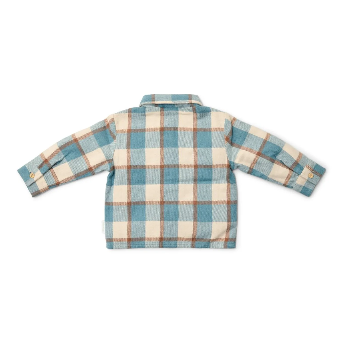 Little Dutch Babyblouse Stone Blue Check - Image 2