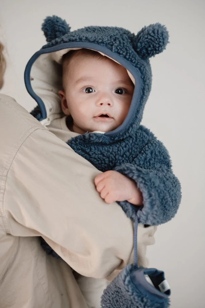 Little Dutch Babyhandschoenen Teddy Stone Blue - Image 4