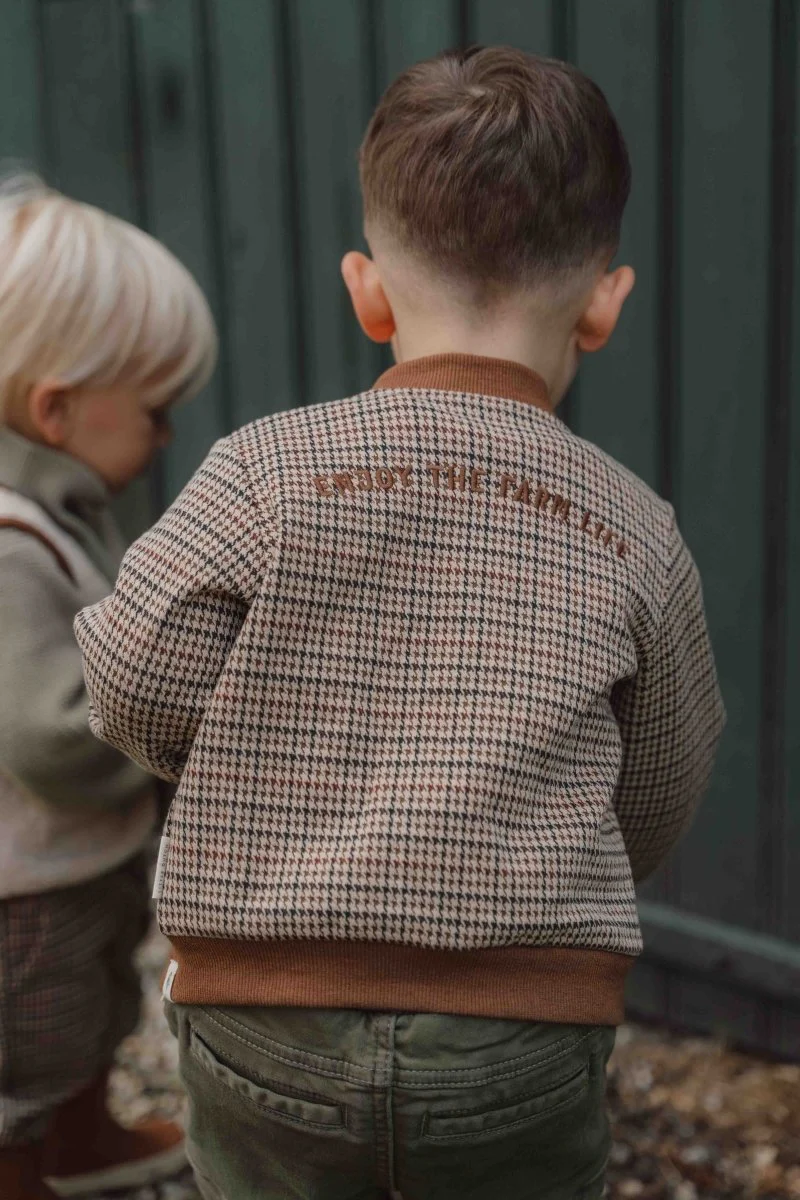 Little Dutch Babyjasje Green Check - Image 4