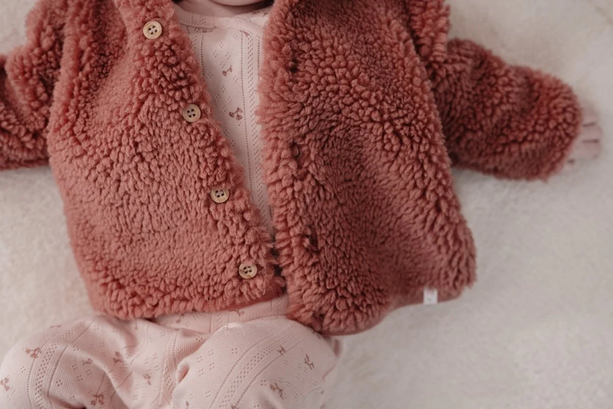 Little Dutch Babyjasje Teddy Pink Blush - Image 5