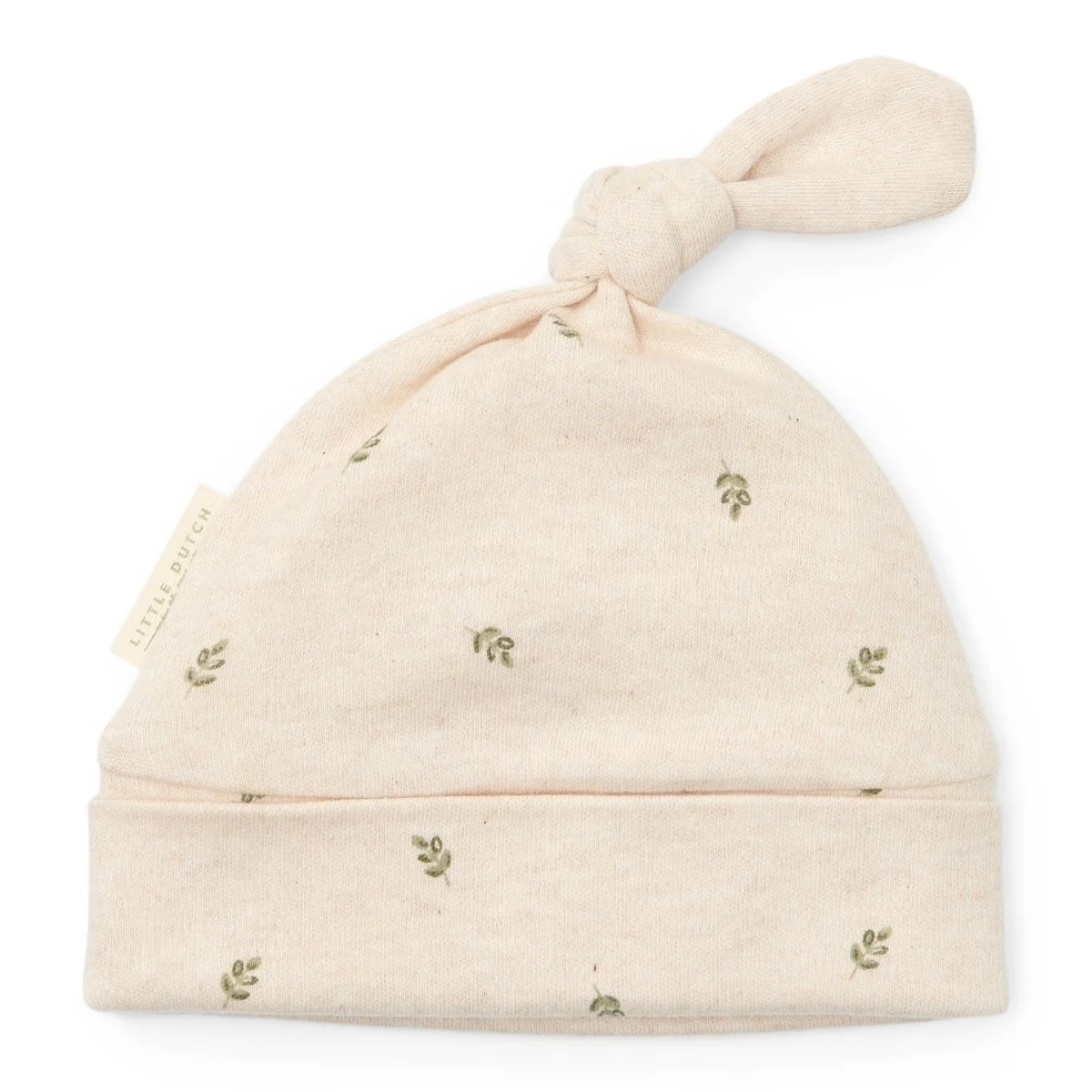 Little Dutch Babymutsje Met Knoop Green Leaves