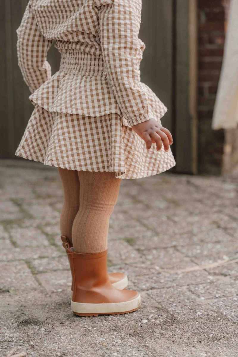 Little Dutch Babyrokje Brown Check - Image 4