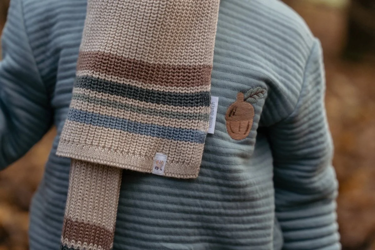 Little Dutch Babysjaal Gebreid Taupe - Image 8