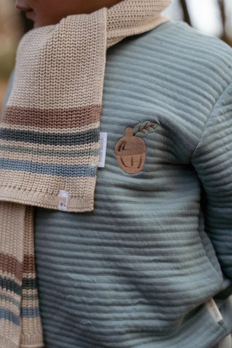 Little Dutch Babysjaal Gebreid Taupe - Image 9