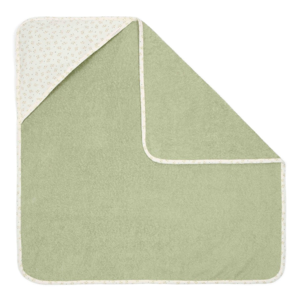Little Dutch Badcape Baby Blueberry Leaves 100X100Cm - Image 2
