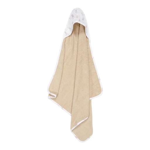 Little Dutch Badcape Baby Hydrofiel Baby Bunny 75X75cm
