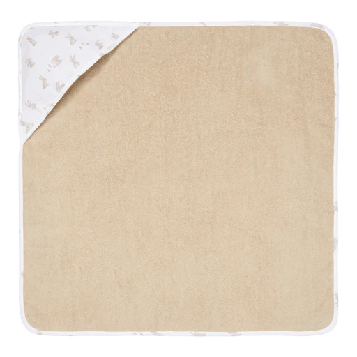 Little Dutch Badcape Baby Hydrofiel Baby Bunny 75X75cm - Image 2