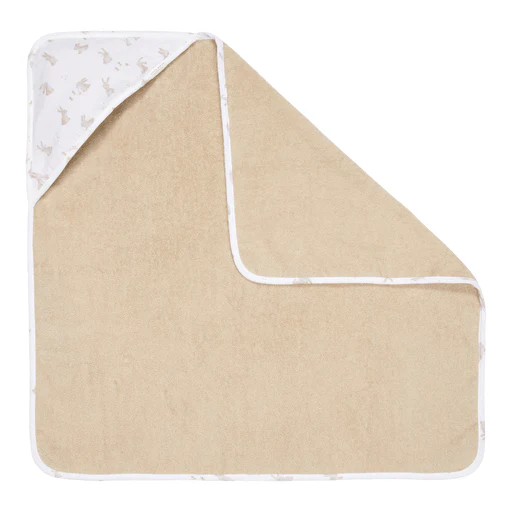 Little Dutch Badcape Baby Hydrofiel Baby Bunny 75X75cm - Image 3