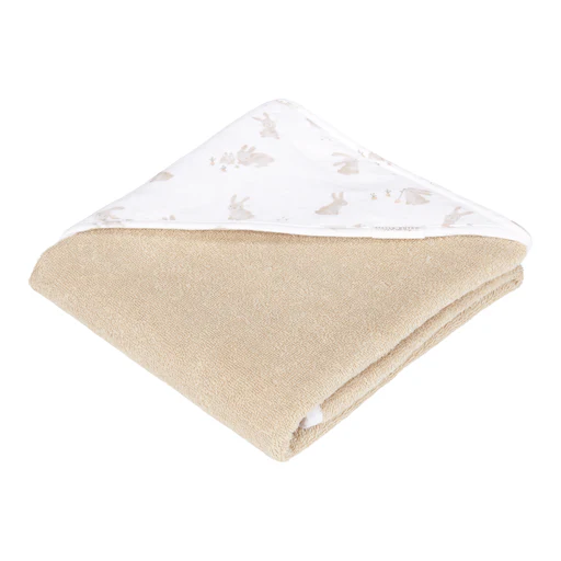 Little Dutch Badcape Baby Hydrofiel Baby Bunny 75X75cm - Image 4