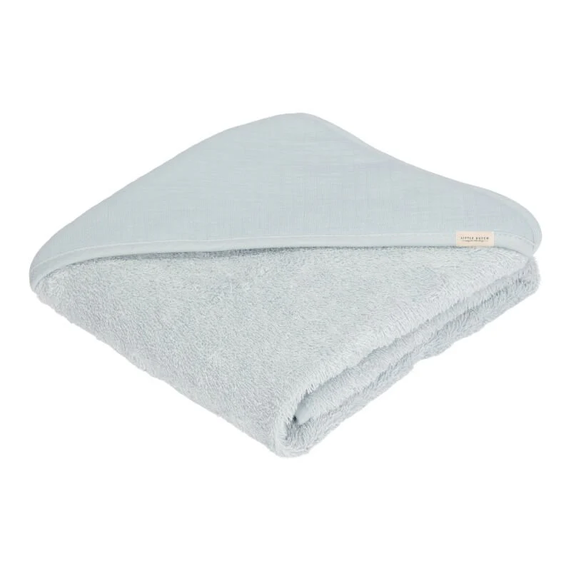 Little Dutch Badcape Baby Pure Soft Blue - Image 2