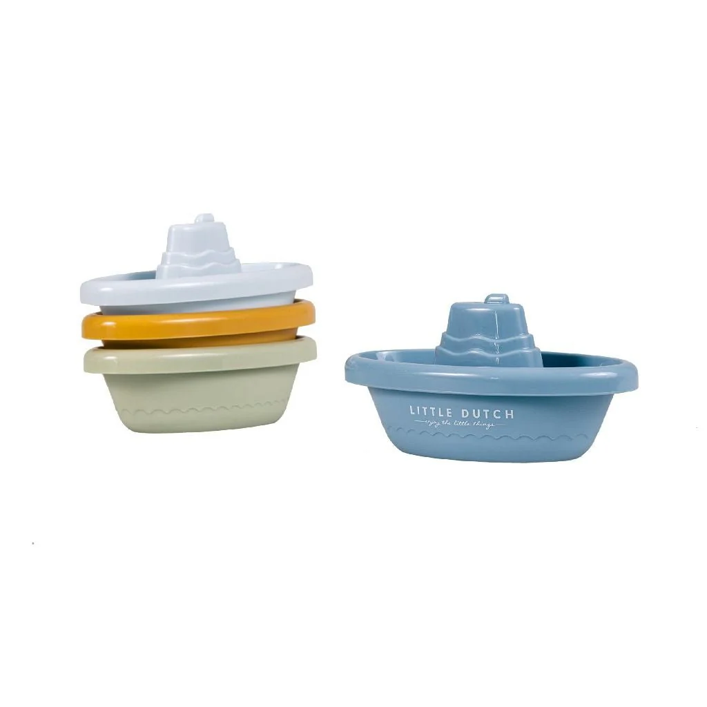 Little Dutch Badspeelgoed Bootjes Blauw - Image 3