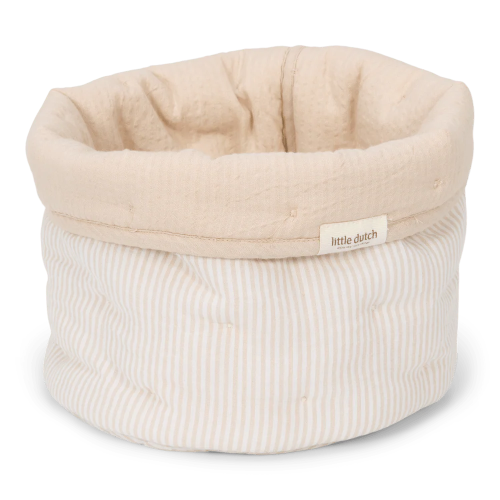 Little Dutch Commodemandje Pure Soft Beige Stripe Klein
