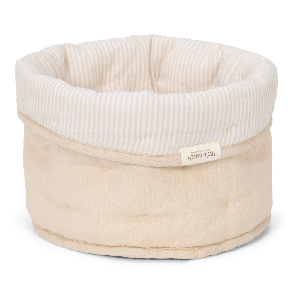 Little Dutch Commodemandje Pure Soft Beige Stripe Klein - Image 3