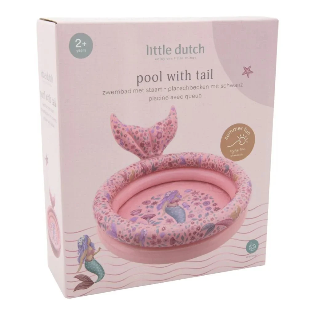 Little Dutch Dreamy Mermaid Zwembad 80cm + Staart - Image 8
