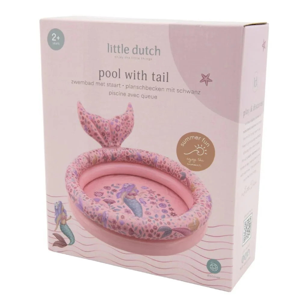 Little Dutch Dreamy Mermaid Zwembad 80cm + Staart - Image 9