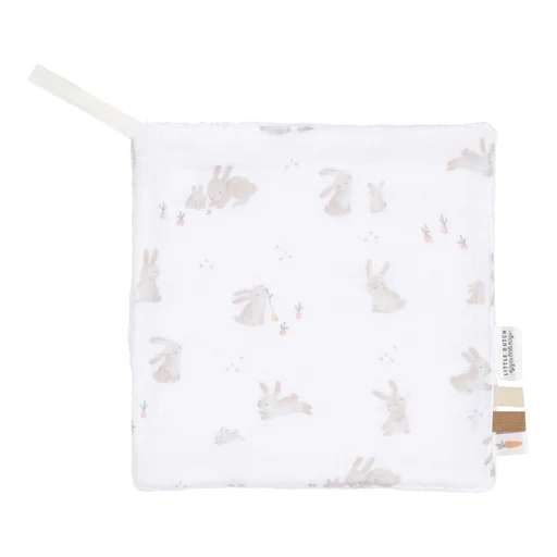 Little Dutch Knuffeldoekje Hydrofiel Wit Baby Bunny 20X20Cm