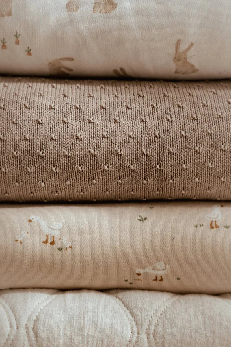 Little Dutch Ledikantdeken Pure Soft Beige Gebreid - Image 3