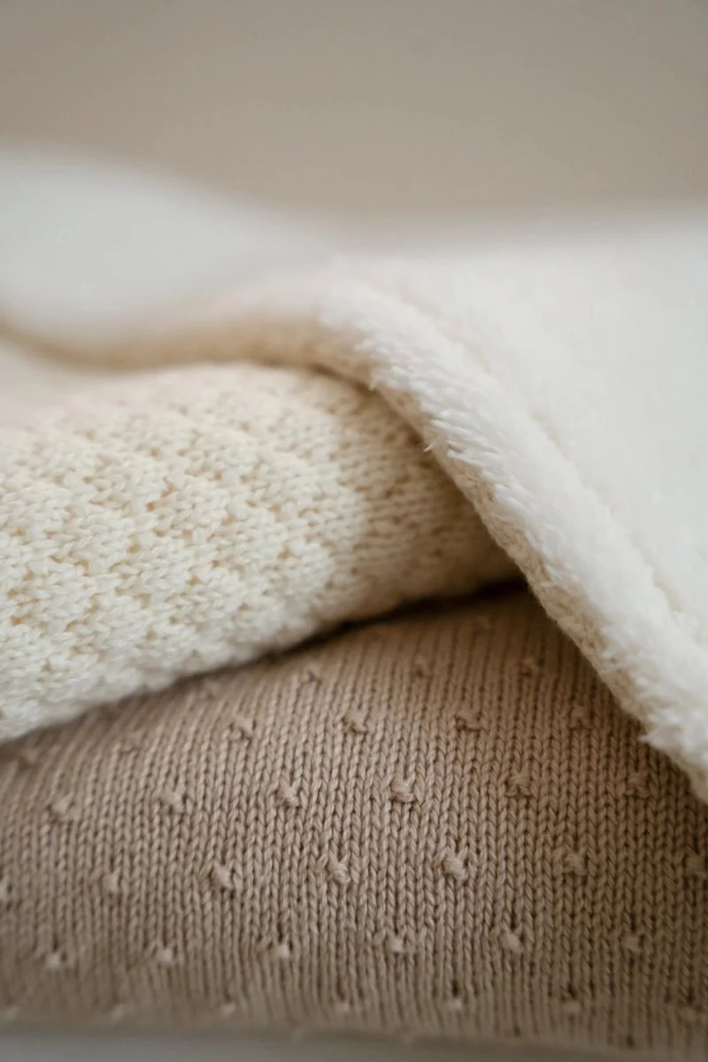 Little Dutch Ledikantdeken Pure Soft Beige Gebreid/Fleece - Image 11