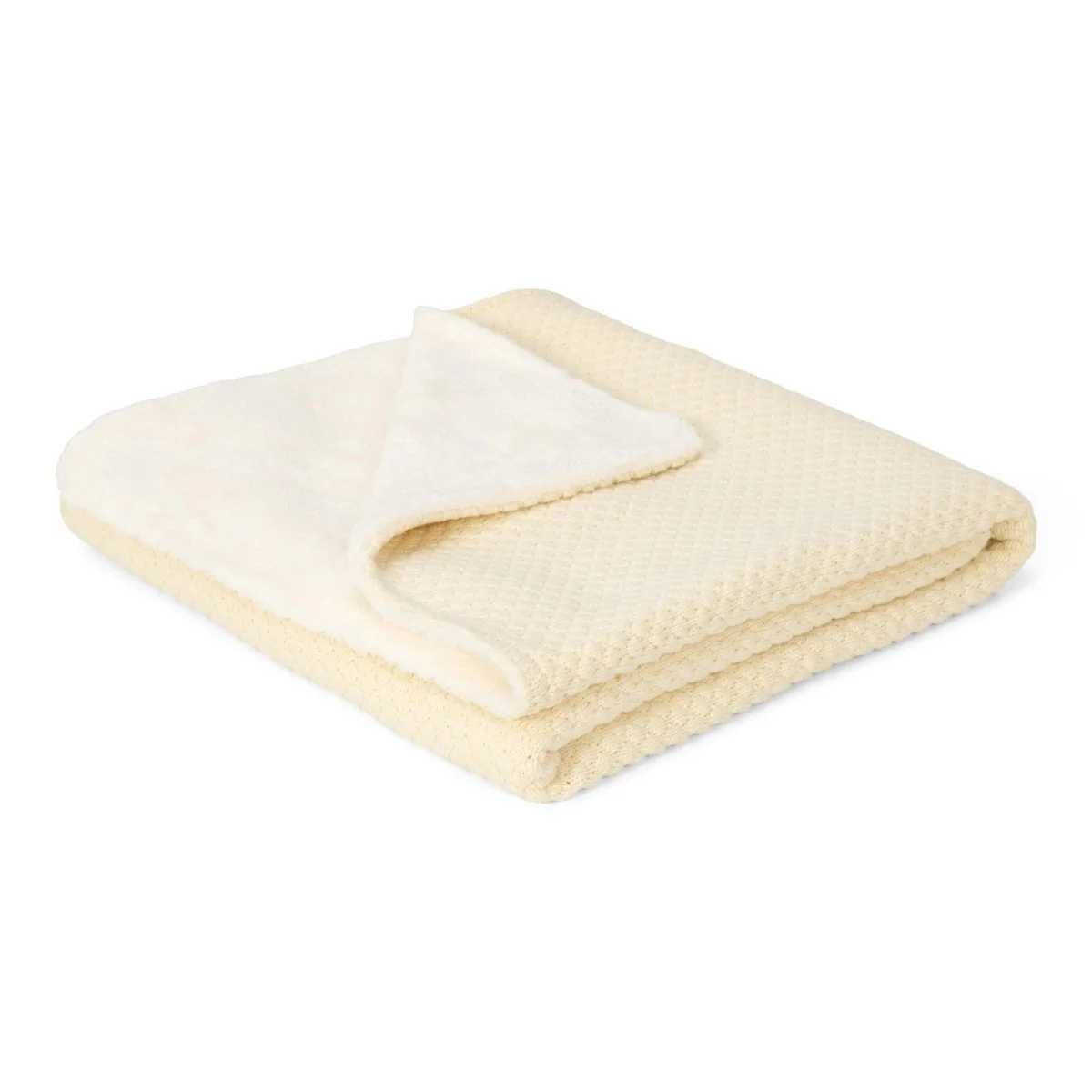 Little Dutch Ledikantdeken Pure Soft White Gebreid - Image 2