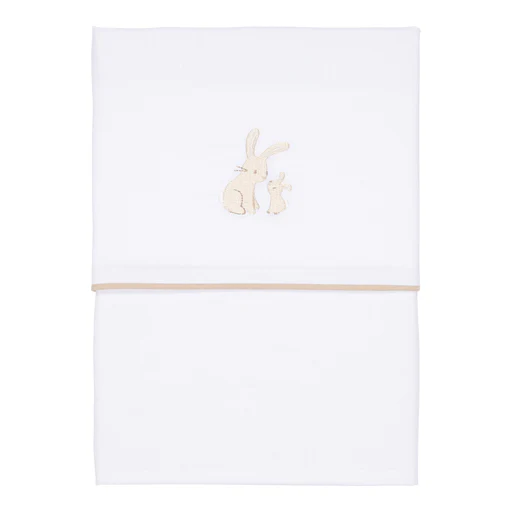 Little Dutch Ledikantlaken Baby Bunny Wit Geborduurd