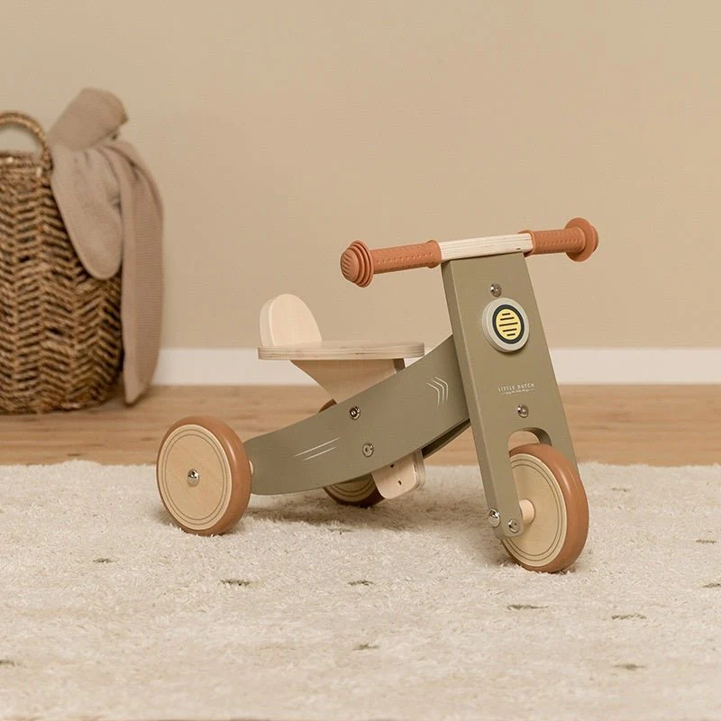 Little Dutch Loopfiets Driewieler Olive - Image 5