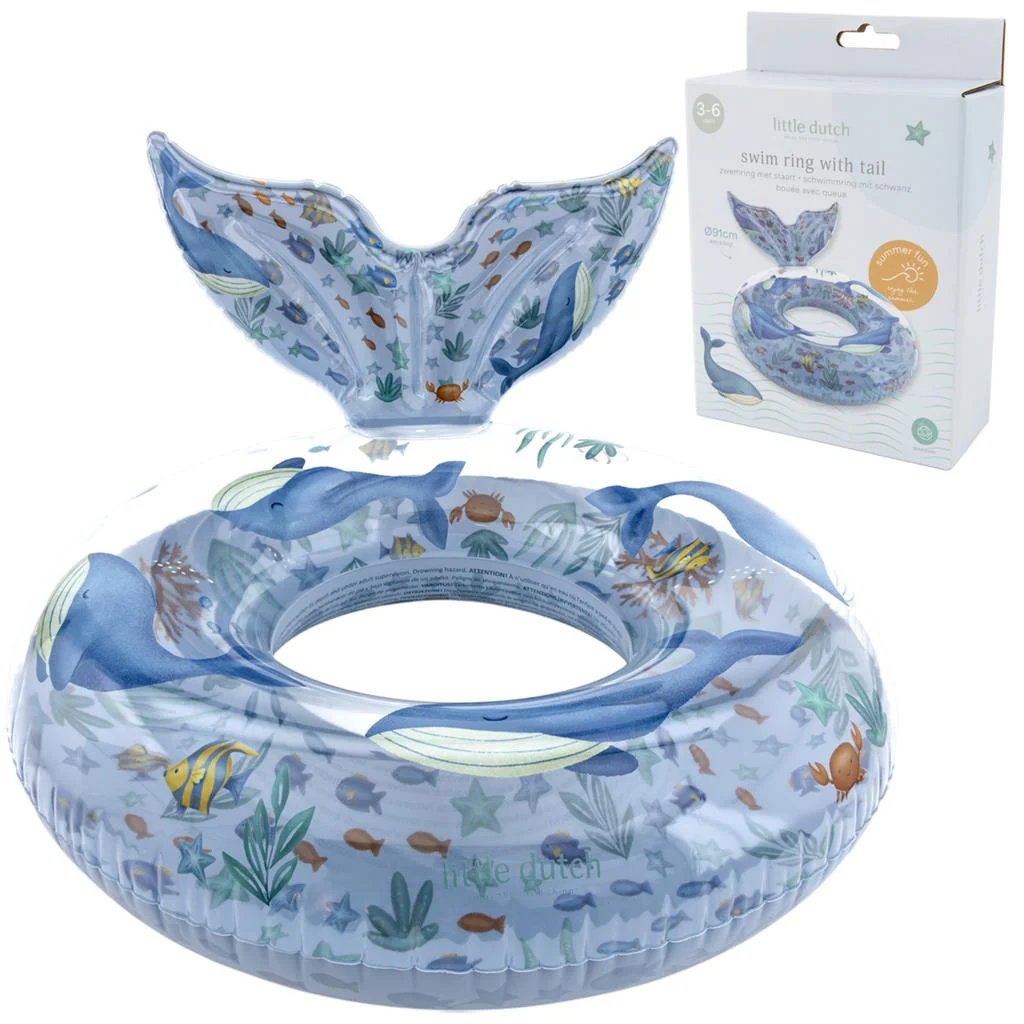 Little Dutch Ocean World Zwemring 91cm + Staart - Image 4