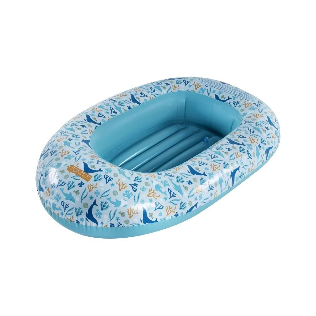Little Dutch Opblaasboot Ocean Dreams Blue 100X67cm - Image 2