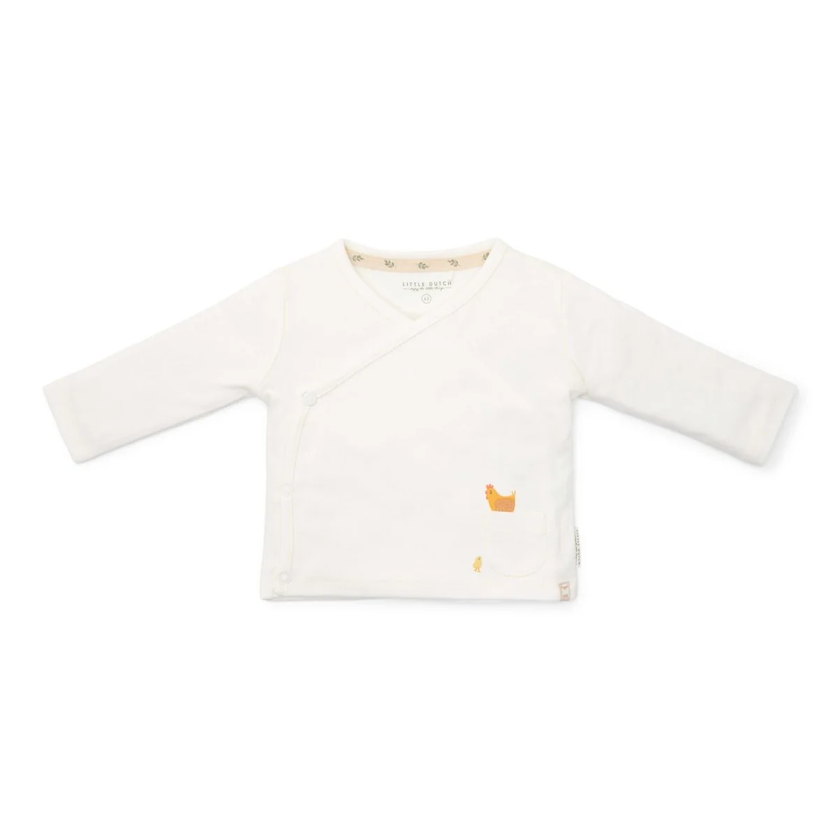 Little Dutch Overslag Shirt Baby Lange Mouw Off White