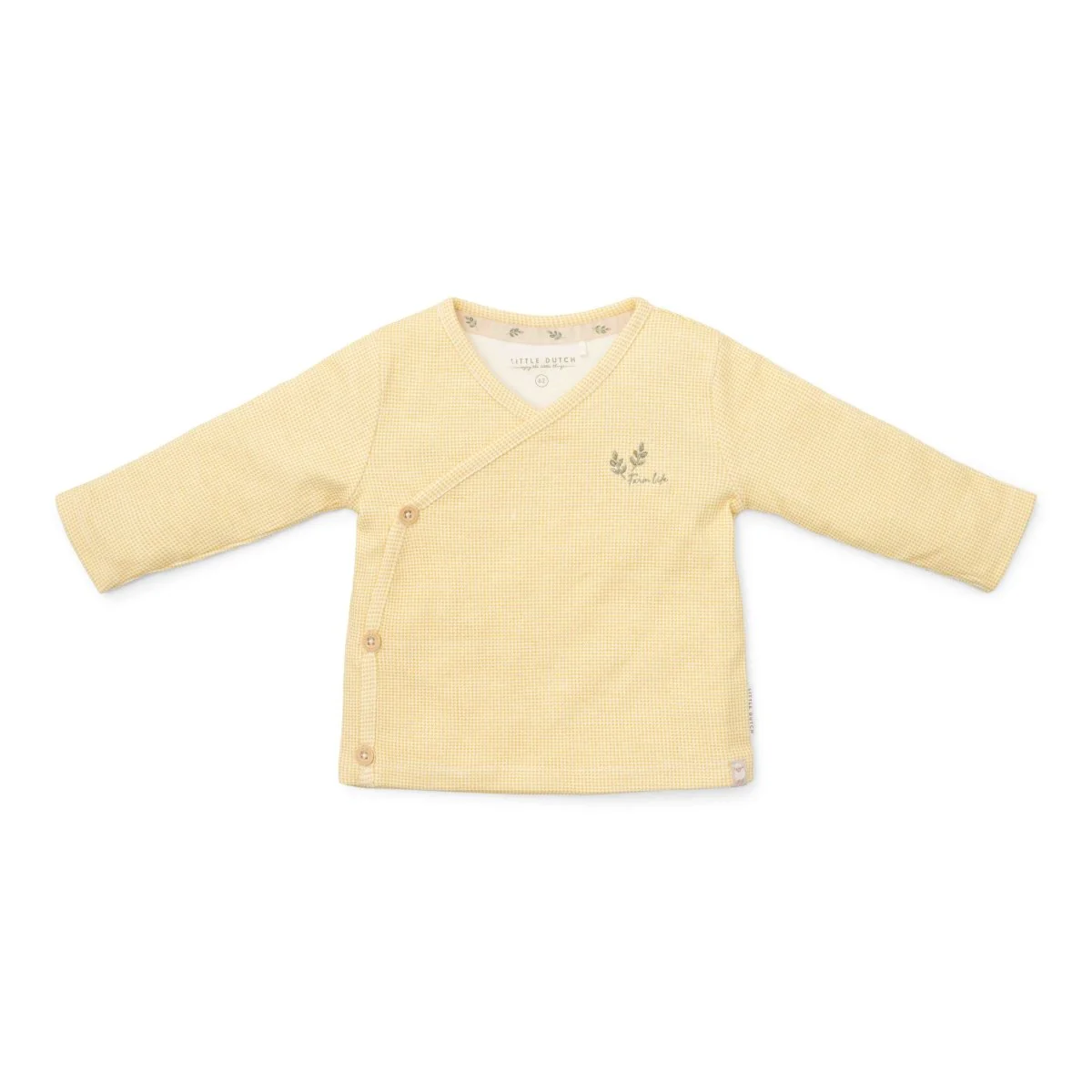 Little Dutch Overslag Shirt Baby Lange Mouwen Yellow Check