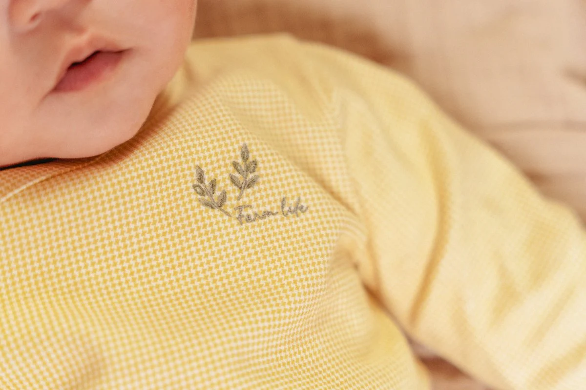 Little Dutch Overslag Shirt Baby Lange Mouwen Yellow Check - Image 3