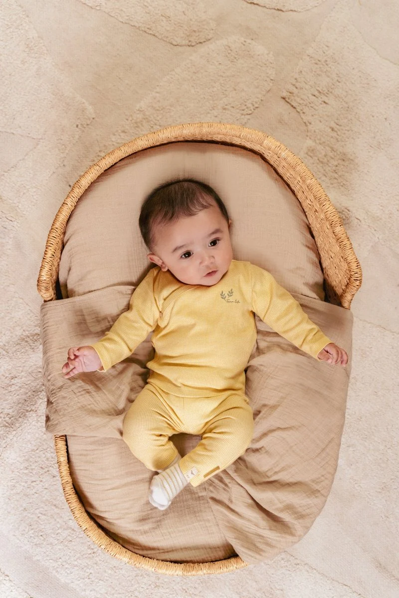 Little Dutch Overslag Shirt Baby Lange Mouwen Yellow Check - Image 5