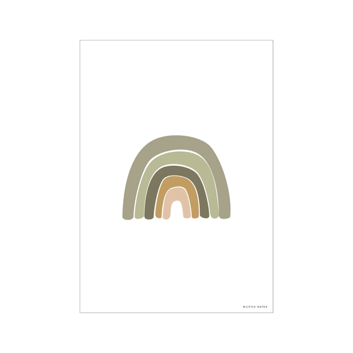 Little Dutch Poster A3 Horizon Olive - Image 3