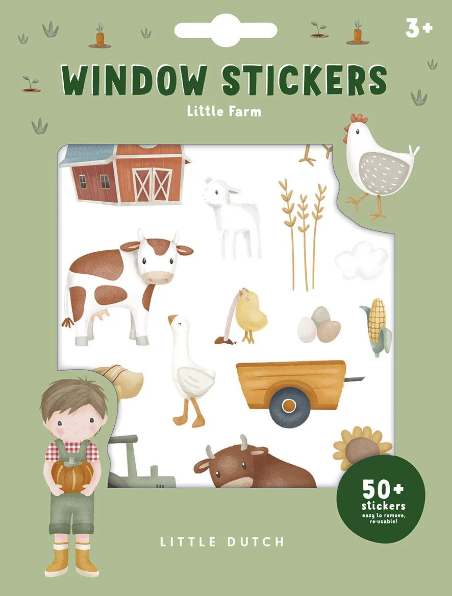 Little Dutch Raamstickers Little Farm