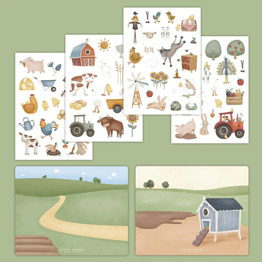 Little Dutch Raamstickers Little Farm - Image 5