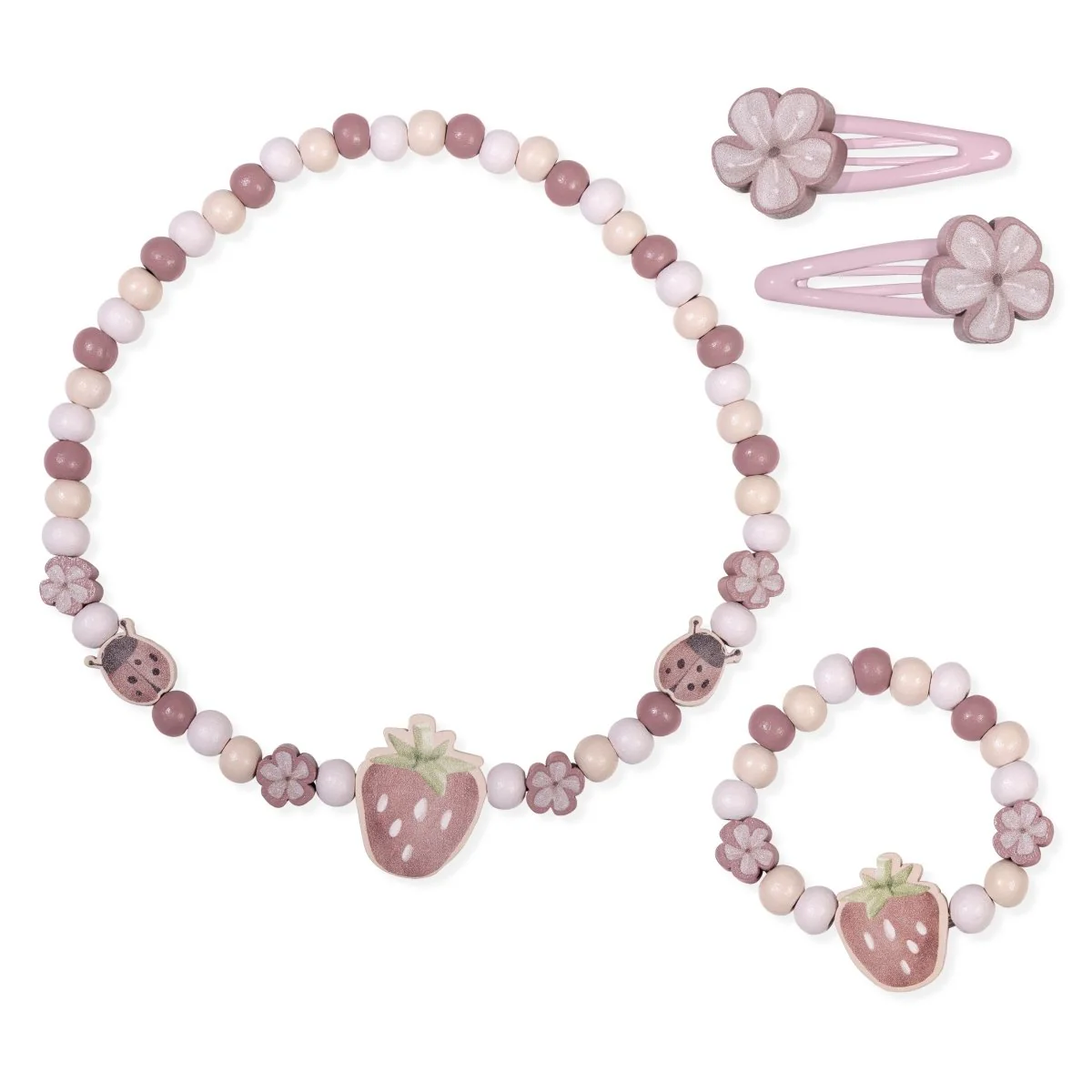 Little Dutch Sieraden Set Strawberry 4 Delig