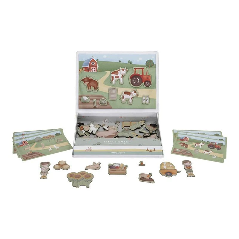 Little Dutch Spelletje Magnetisch Speelbord Little Farm - Image 3