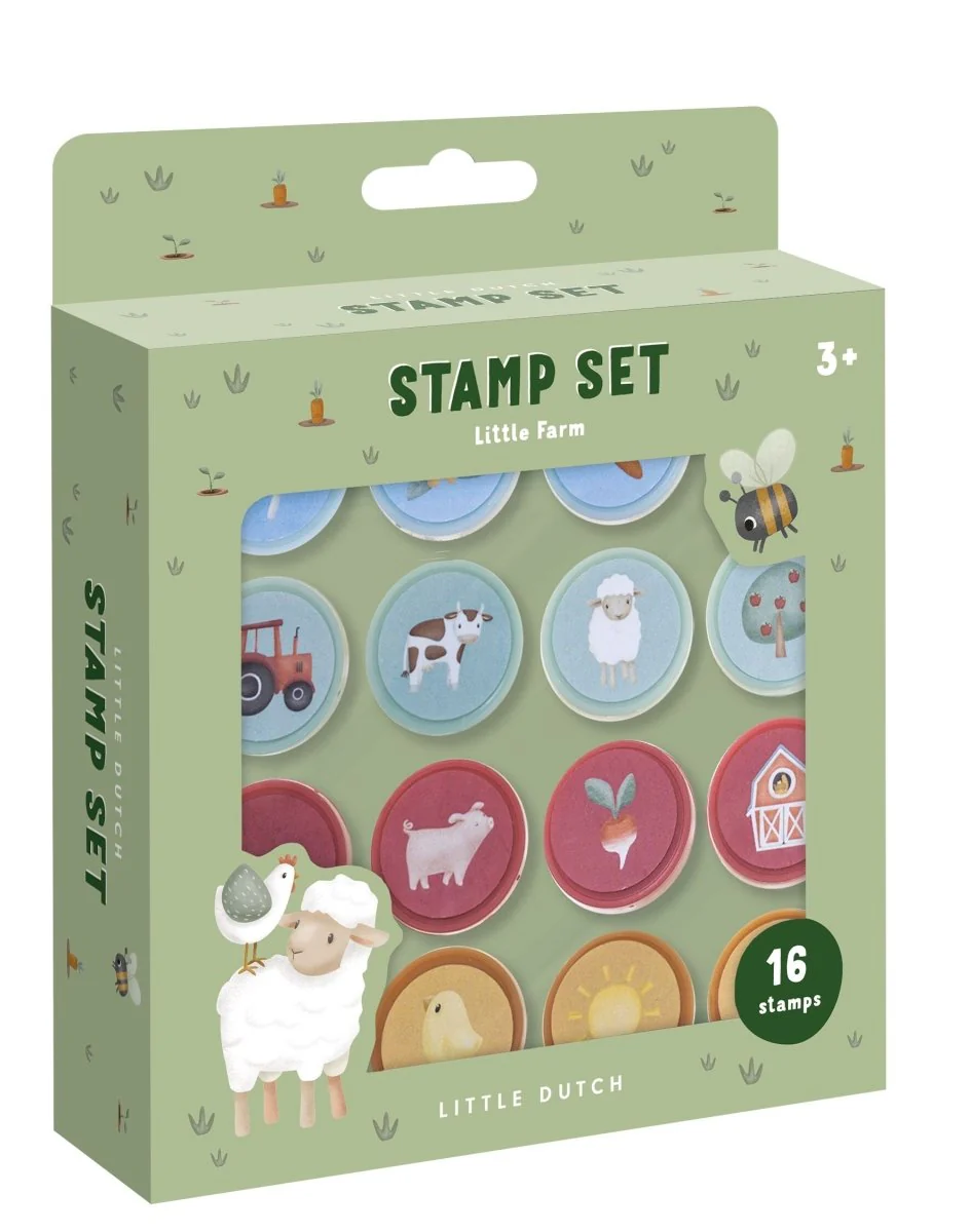 Little Dutch Stempelset Little Farm 12St - Image 6