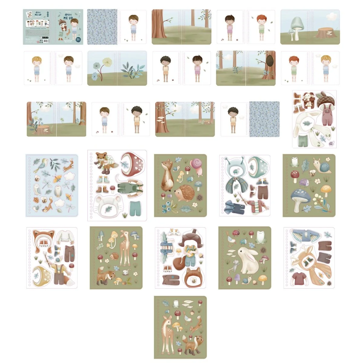 Little Dutch Stickerboek Jim Forest Friends 24 Bladzijdes - Image 2