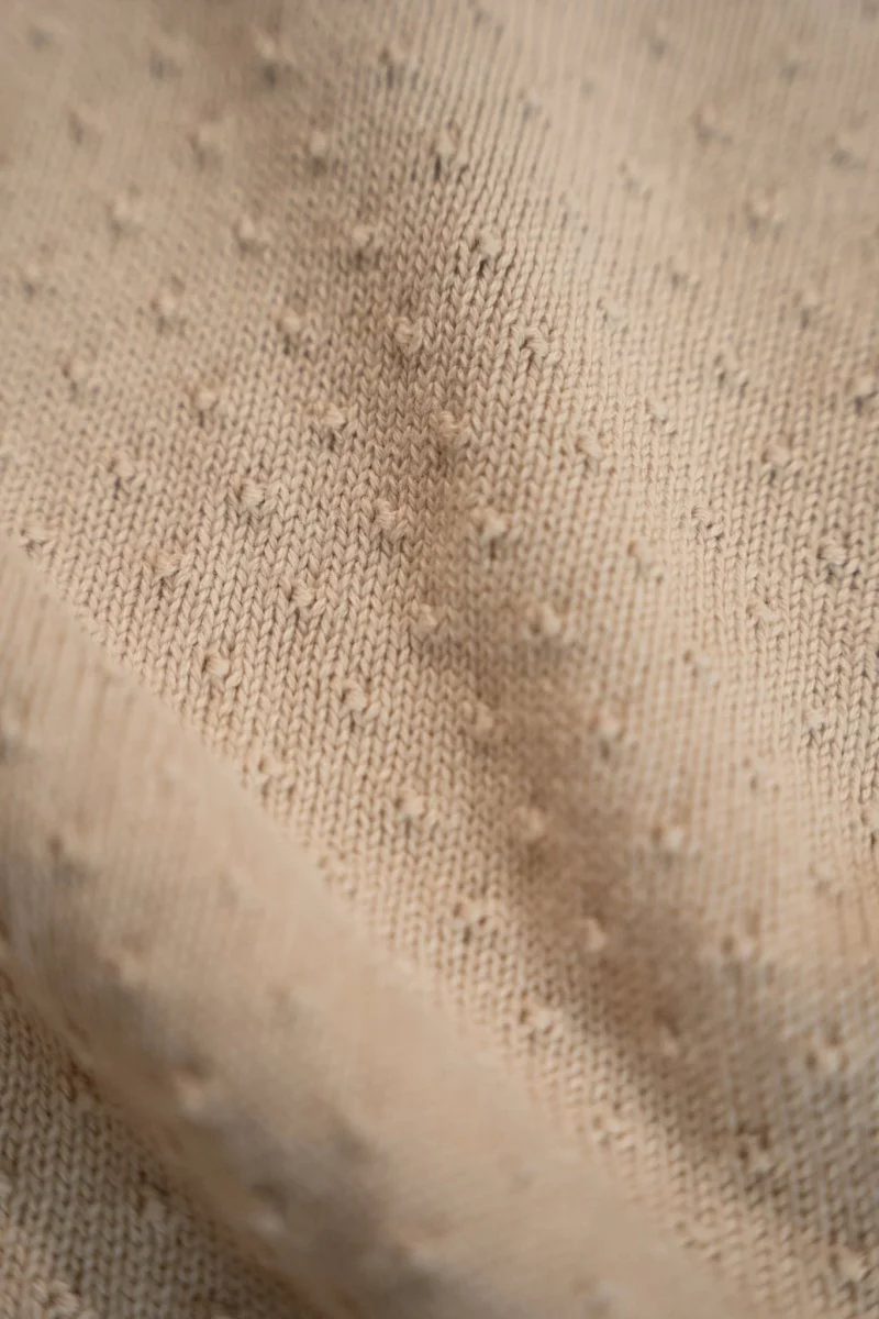 Little Dutch Wiegdeken Pure Soft Beige Gebreid/Fleece - Image 7
