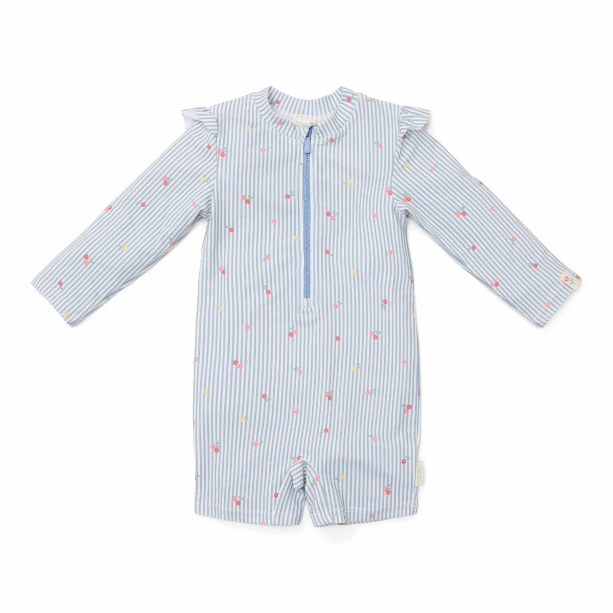 Little Dutch Zwempak Kind Lange Mouwen Sunny Flowers Blue