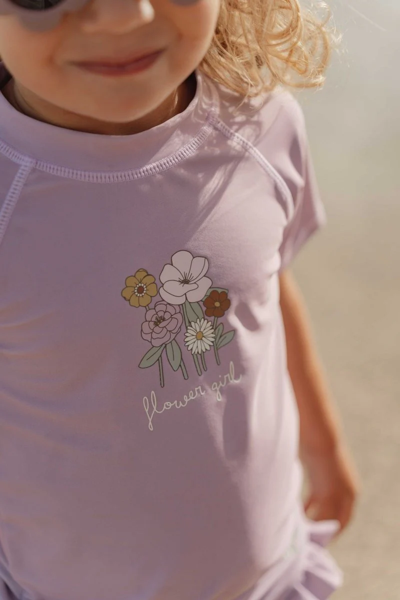 Little Dutch Zwemshirt Kind Korte Mouwen Mauve - Image 4