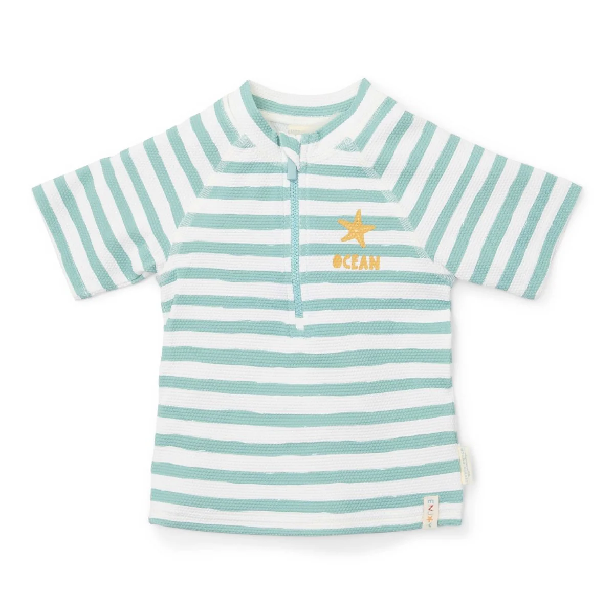 Little Dutch Zwemshirt Kind Korte Mouwen Stripes Surf Blue