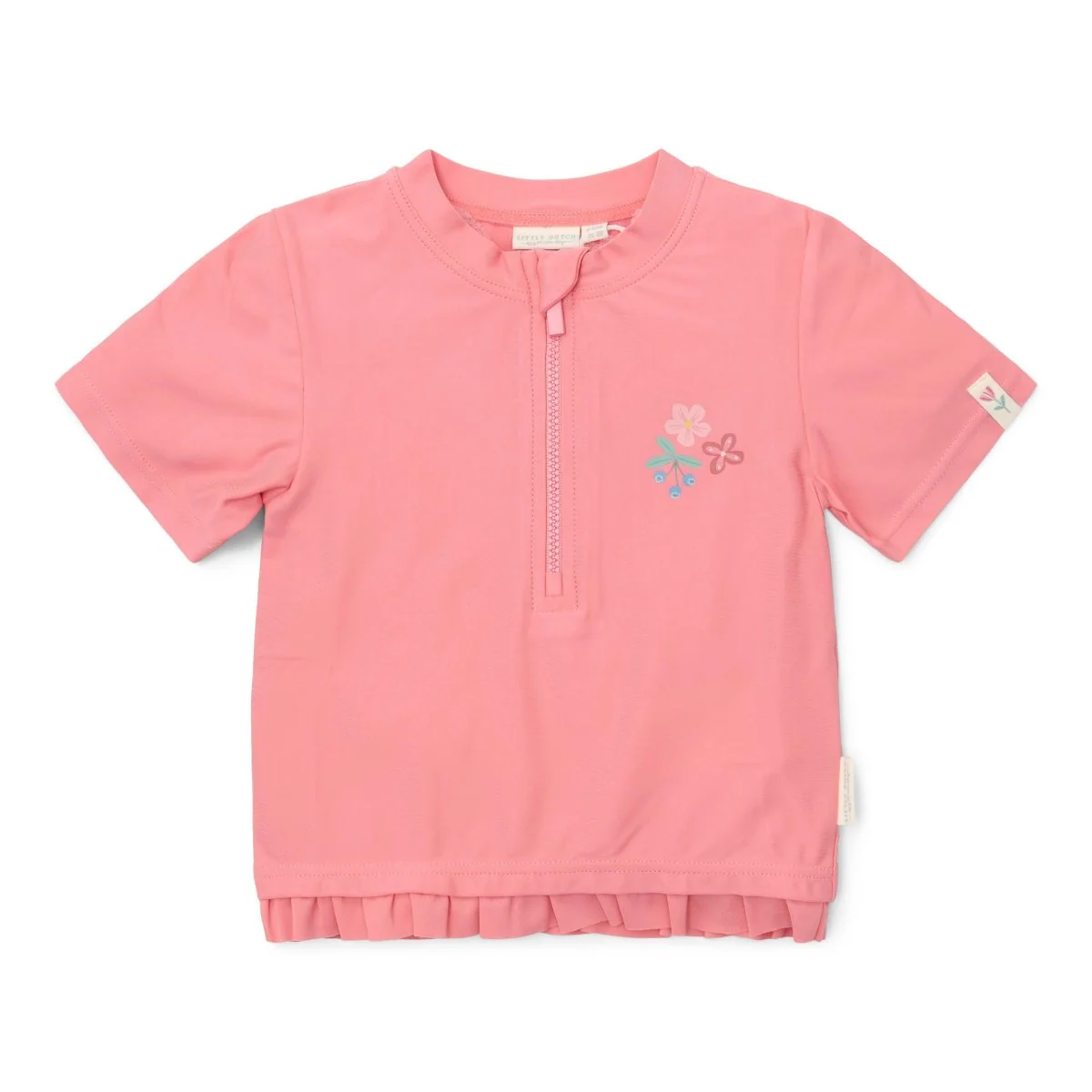 Little Dutch Zwemshirt Kind Korte Mouwen Sunny Flowers Rouge