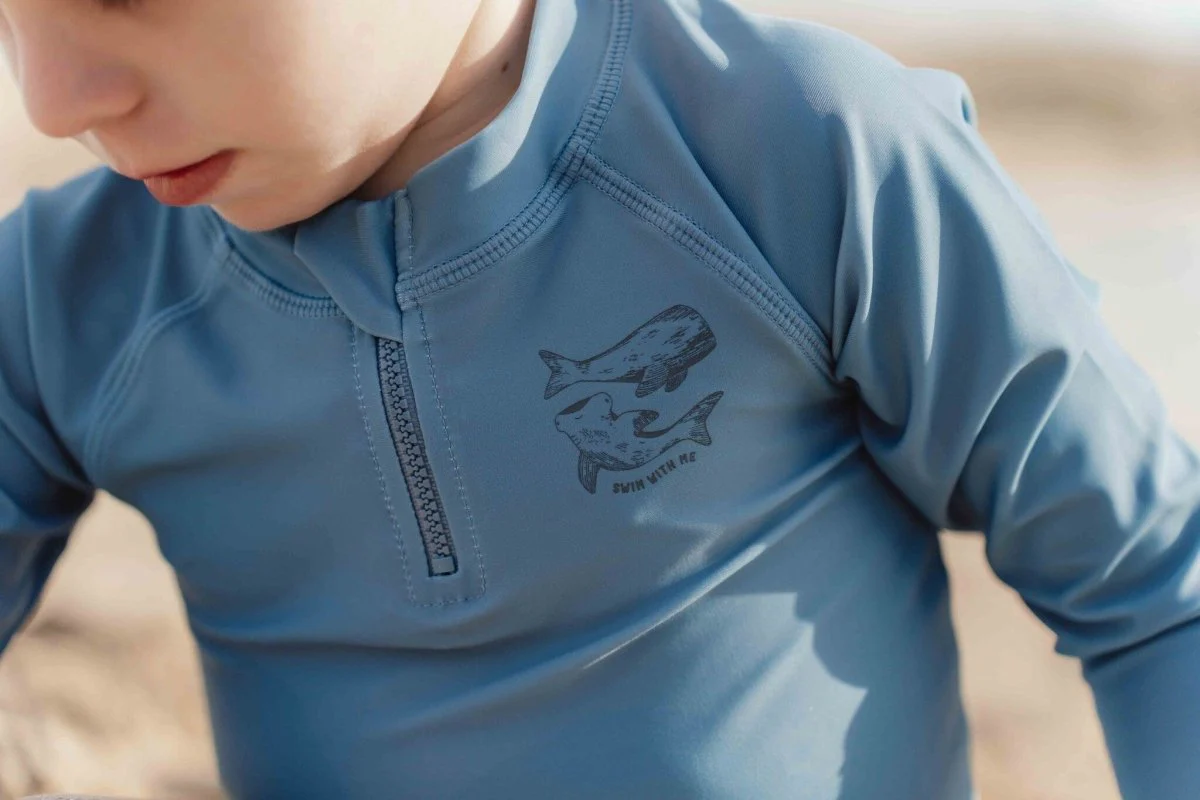 Little Dutch Zwemshirt Kind Lange Mouwen Blue Whale - Image 5
