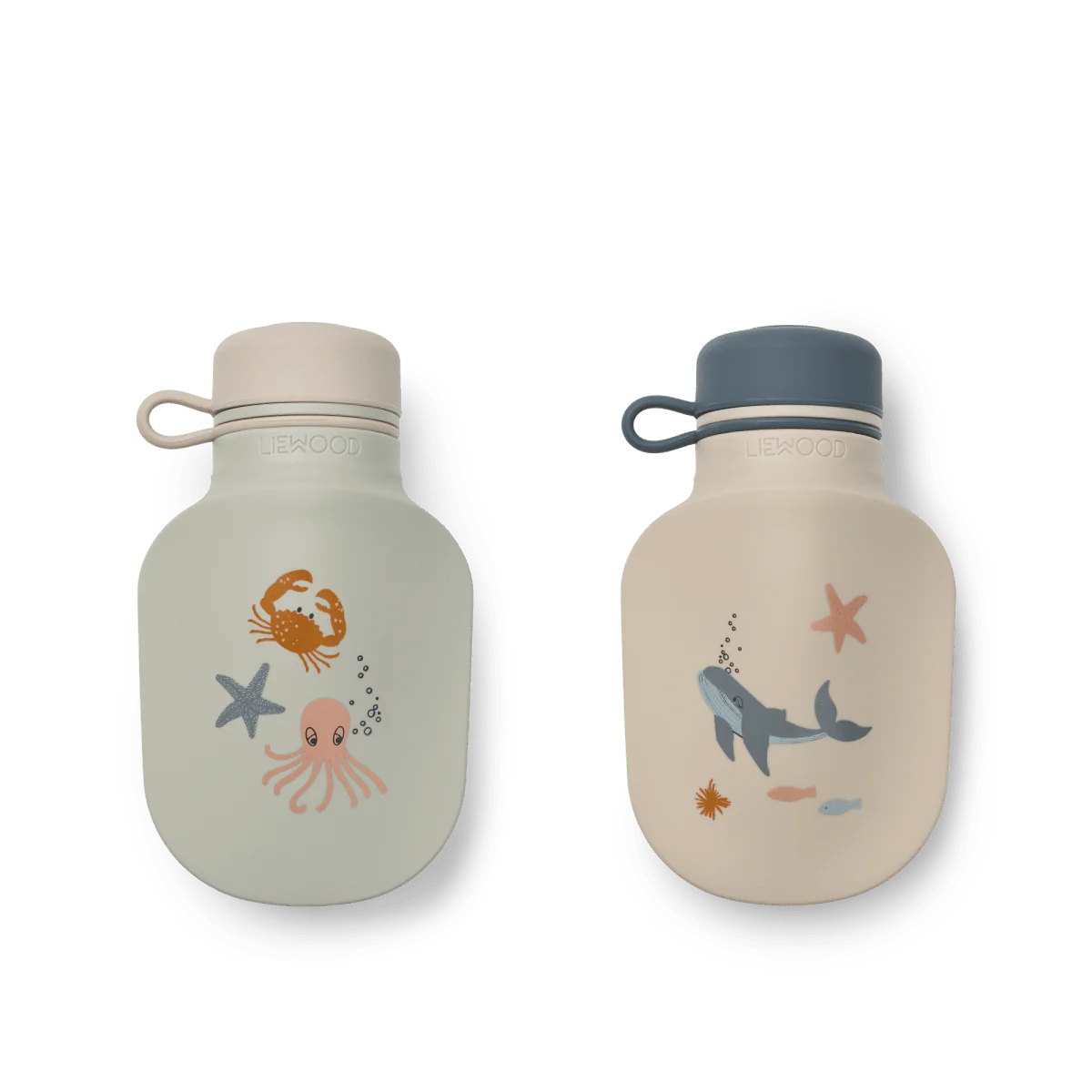 Lizzie Smoothie-fles, 2 stuks Sea creature / Sandy