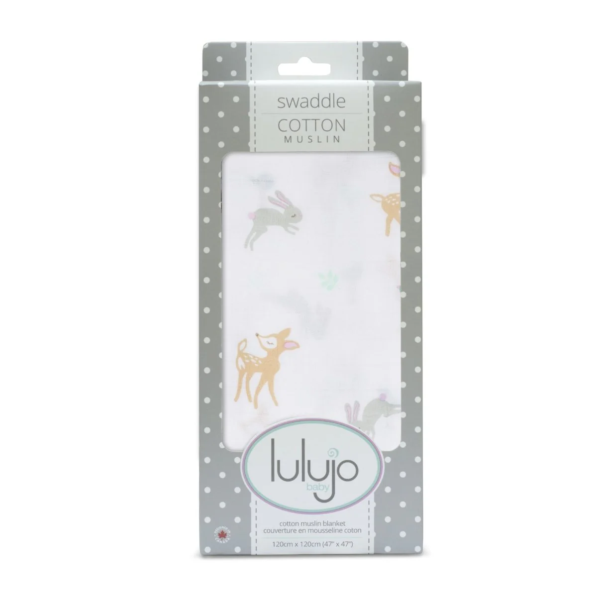 Lulujo Hydrofiele Doek Little Fawn Katoen 120x120cm - Image 5