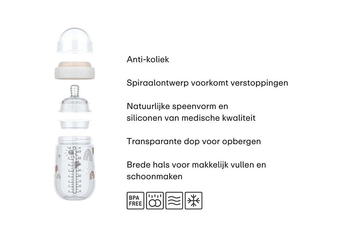 Mepal Babyfles Mio Forest Friends 165Ml - Image 2