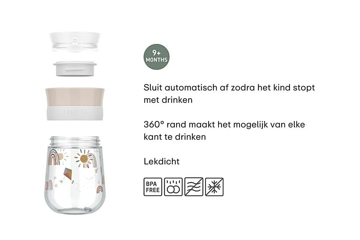 Mepal Drinkbeker 360° Mio Sunshine & Rainbow 300Ml - Image 2