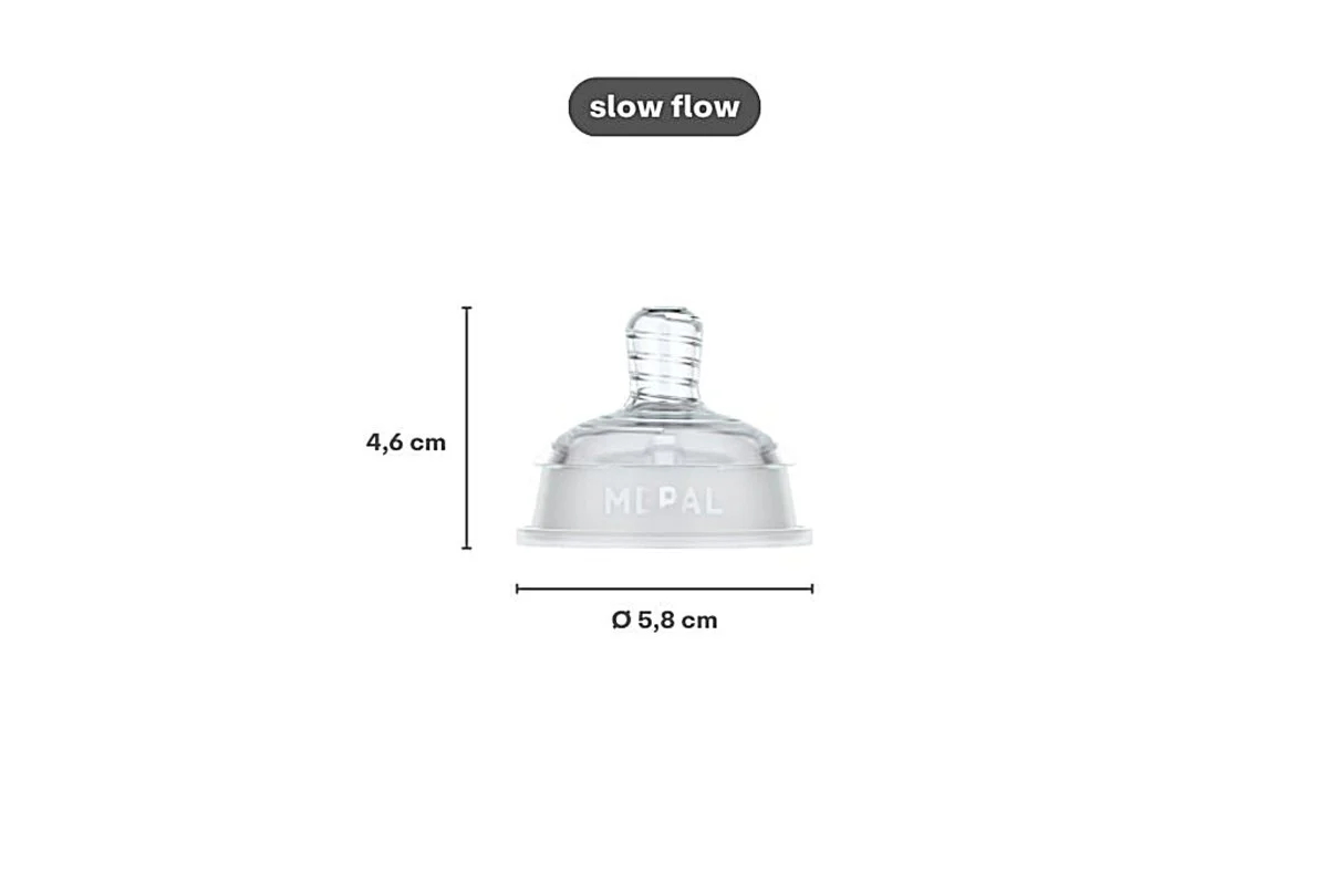 Mepal Flesspeen Mio Slow Flow Transparant 2 Delig - Image 3