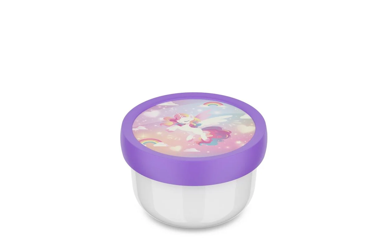Mepal Fruitbox Campus Unicorn Glow Met Vork 300Ml